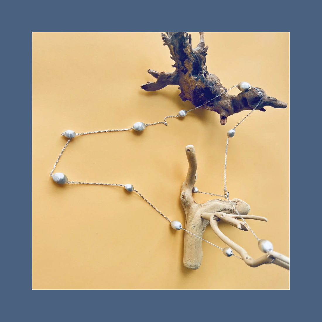 ShinningU- 925 silver lace ball necklace