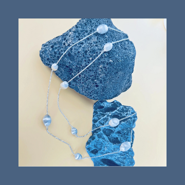 ShinningU- 925 silver lace ball necklace