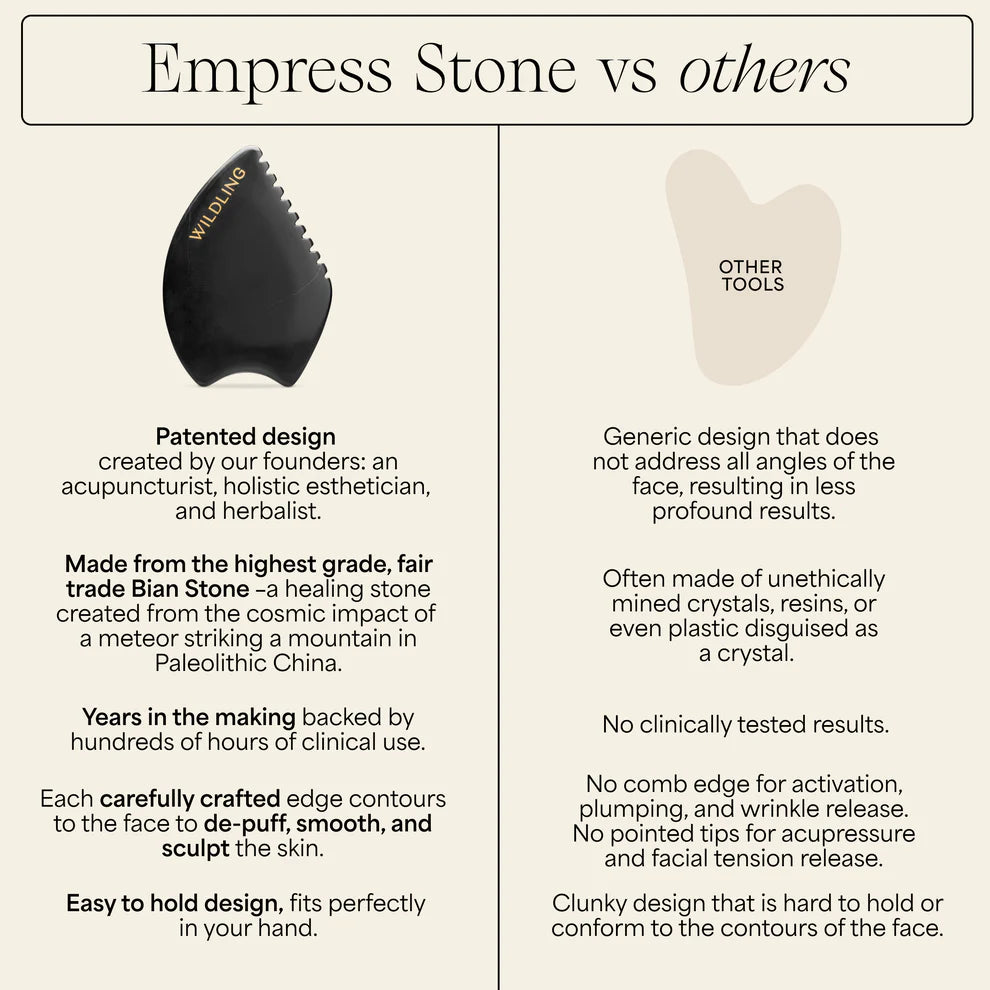 Empress Stone- Award-winning, and patented facial Gua Sha tool